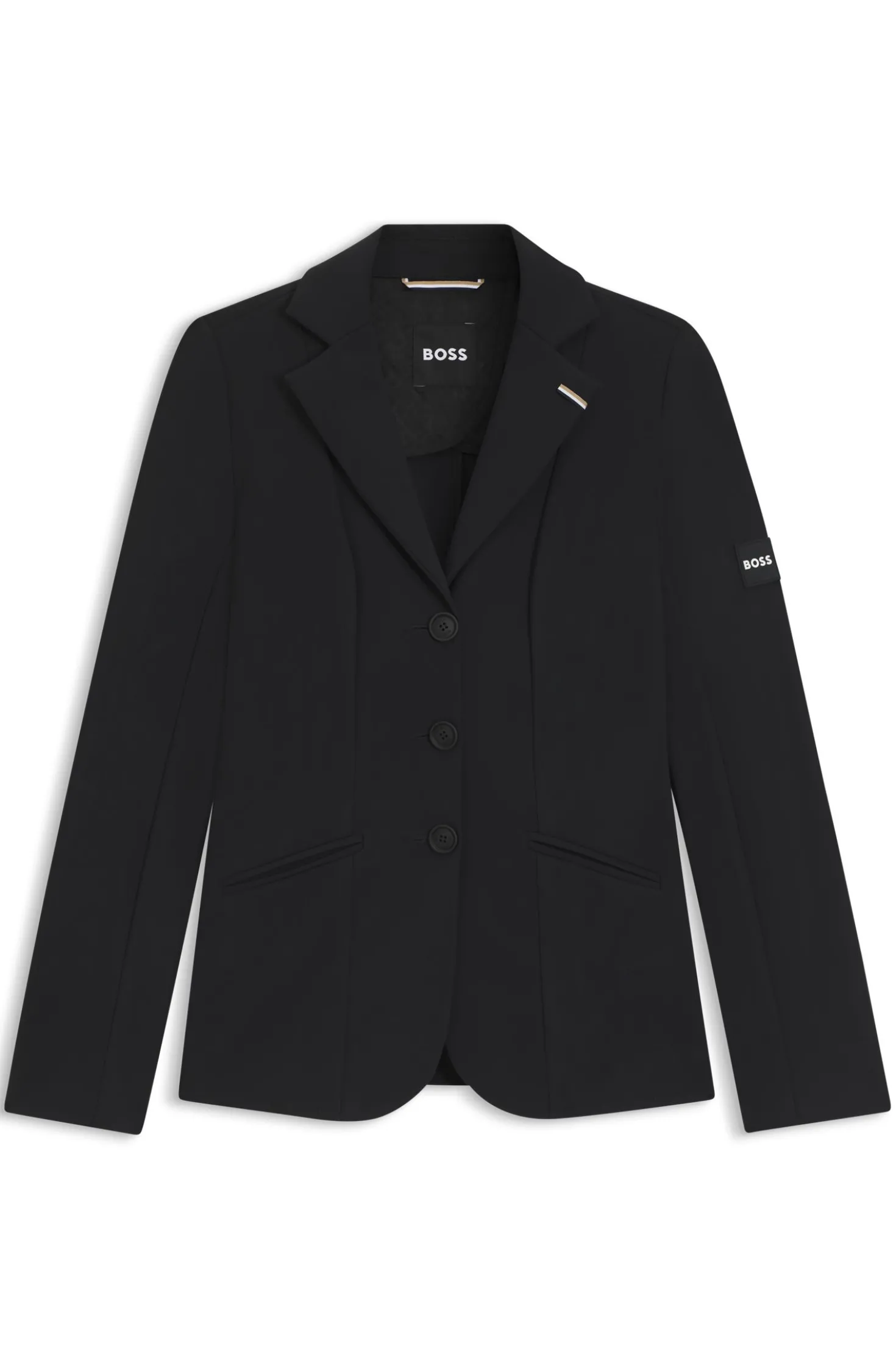 Equestrian slim-fit show jacket in power-stretch material