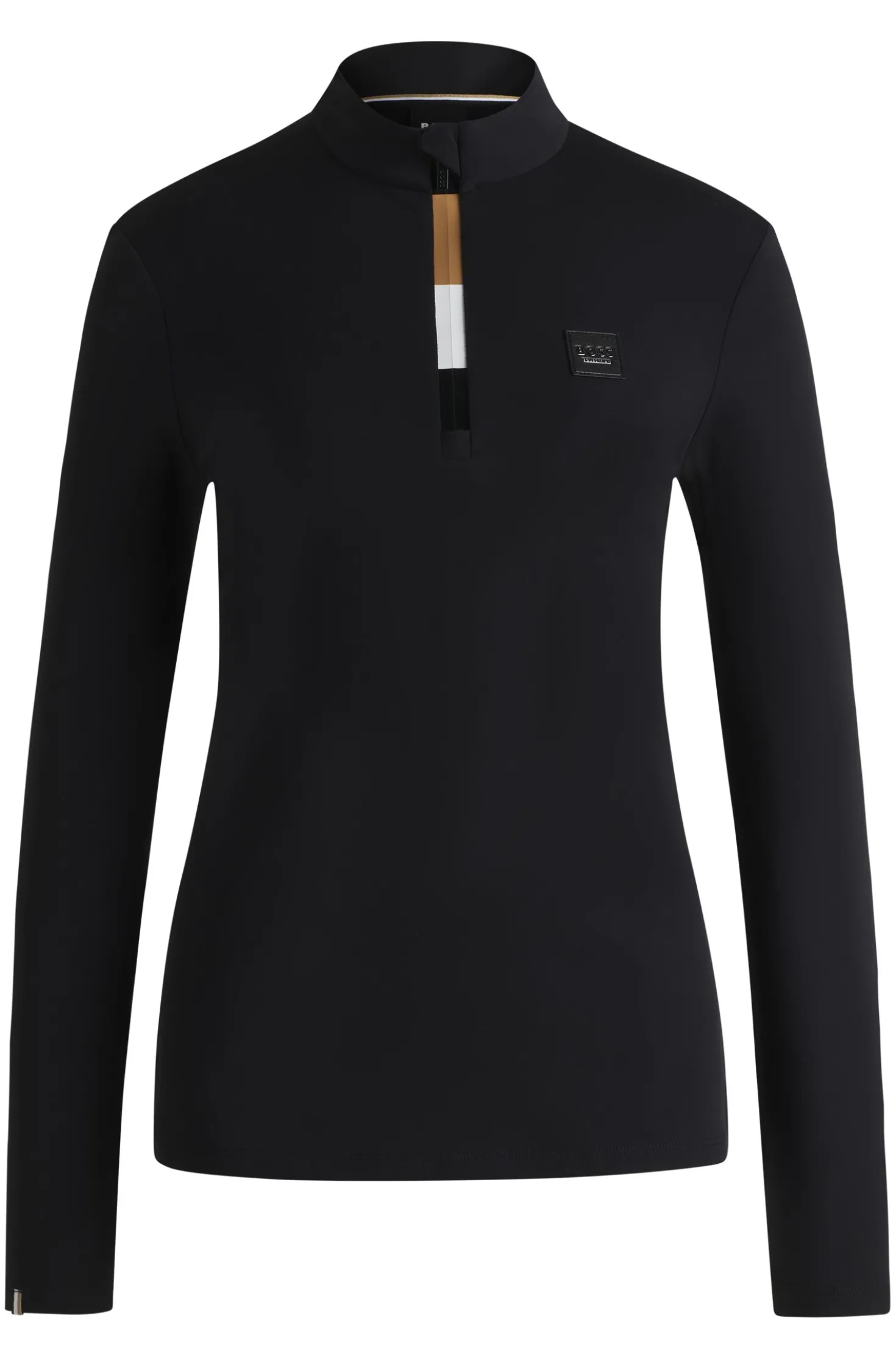 Equestrian slim-fit training shirt in super-stretch fabric