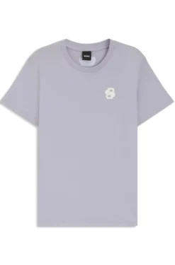 Equestrian stretch-cotton T-shirt with Double B monogram