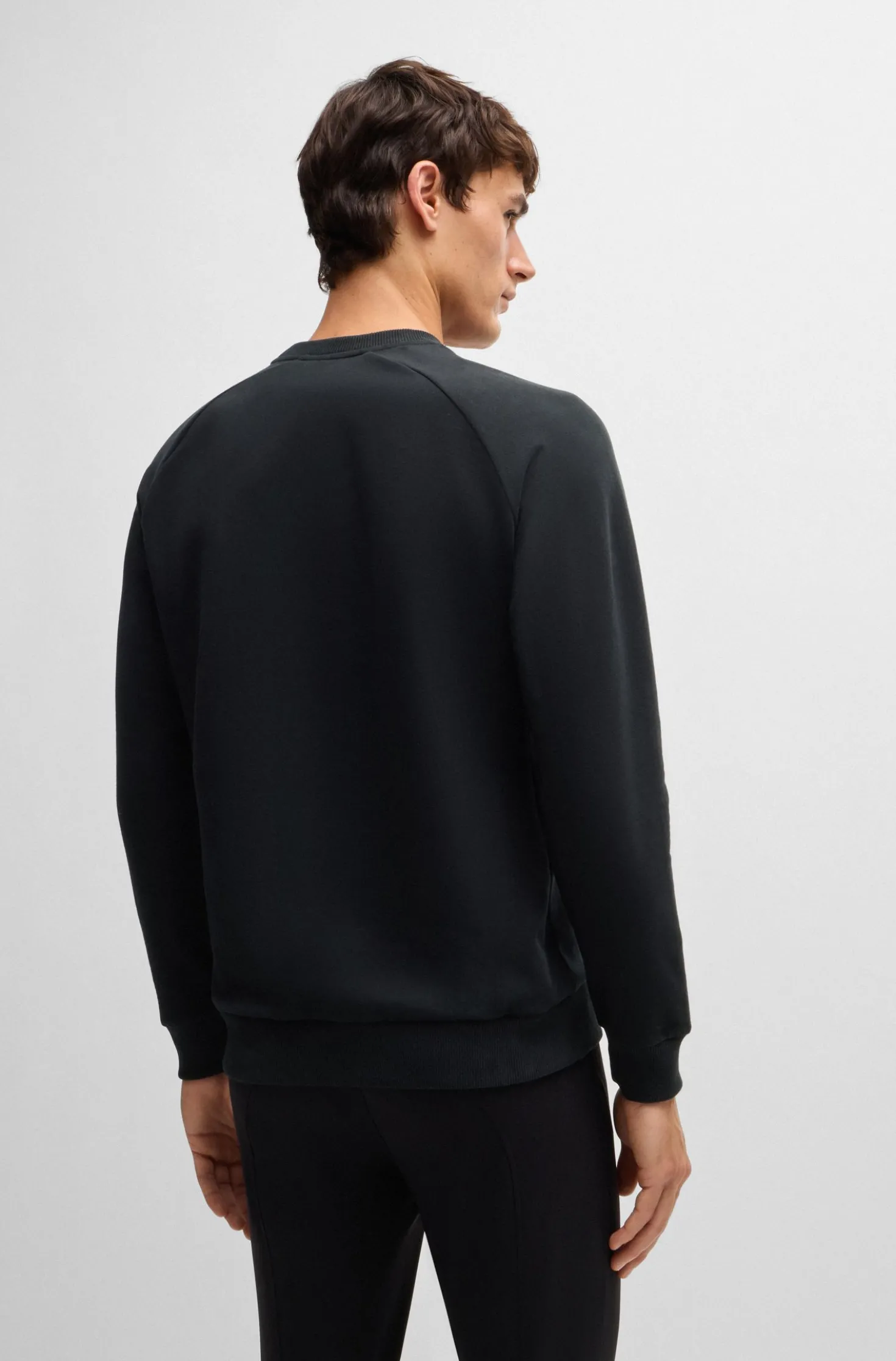 Equestrian sweater in Italian stretch cotton
