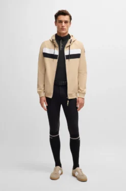 Equestrian training shirt in stretch piqué