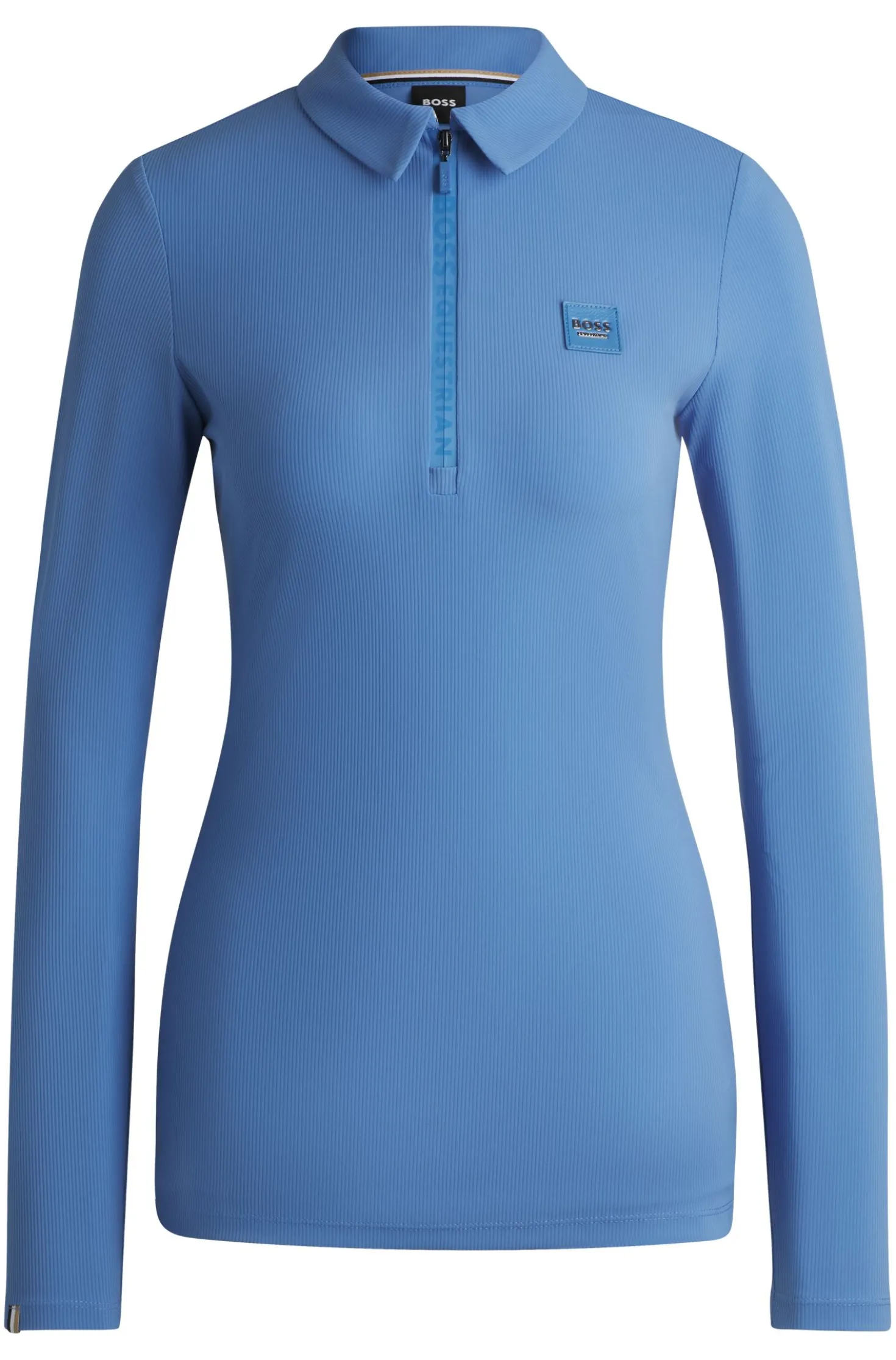 Equestrian training shirt in stretch piqué