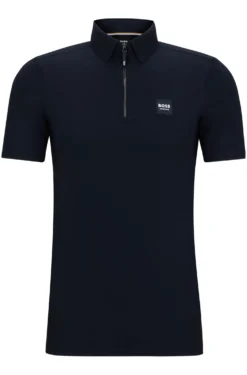 Equestrian training shirt with signature logo patch