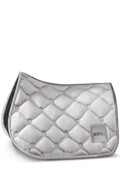 Equestrian velvet dressage saddle pad with Double B monograms