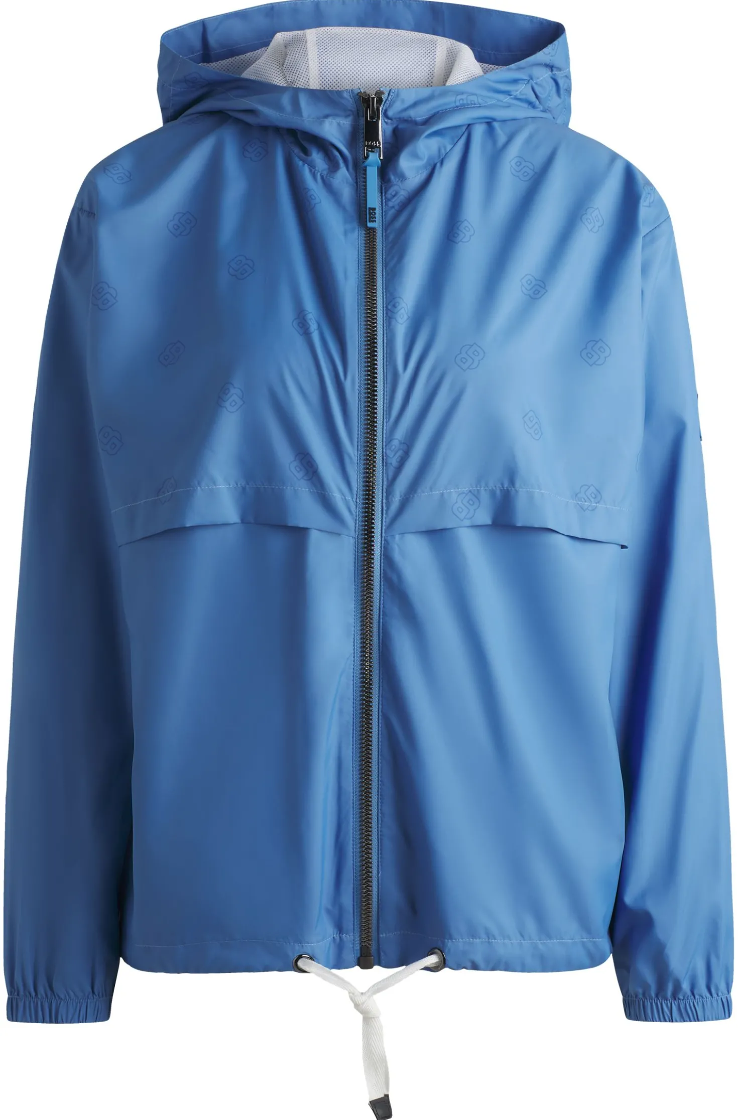 Equestrian waterproof rain jacket with Double B monogram motif