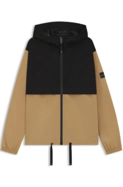 Equestrian waterproof rain jacket with Double B monograms