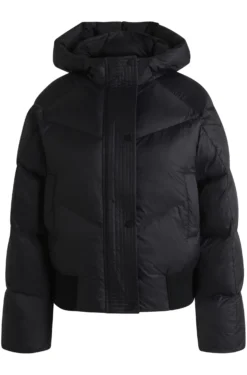 Equestrian water-repellent padded jacket in a bomber style