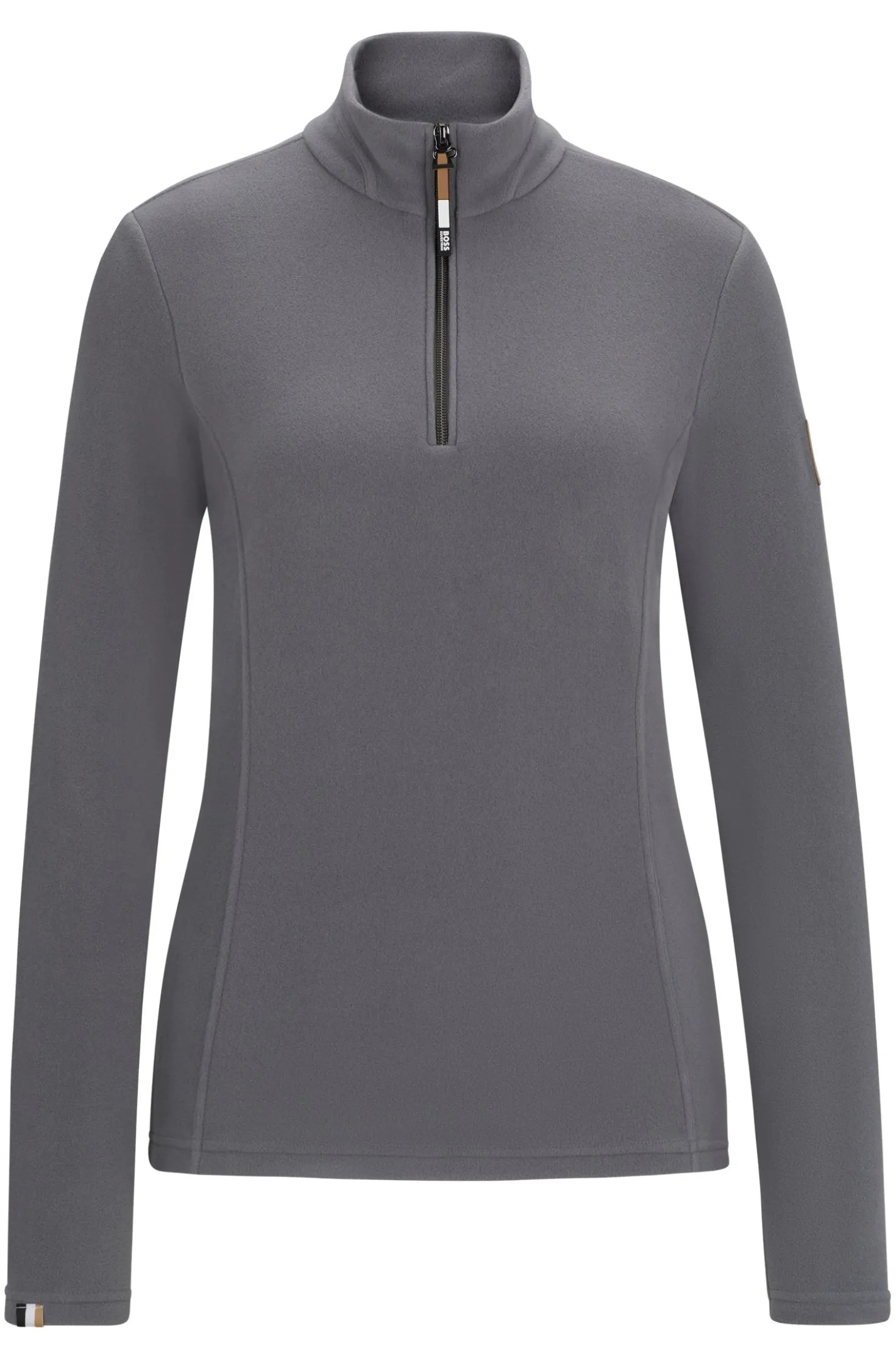 Equestrian zip-neck fleece in ultra-lightweight fabric
