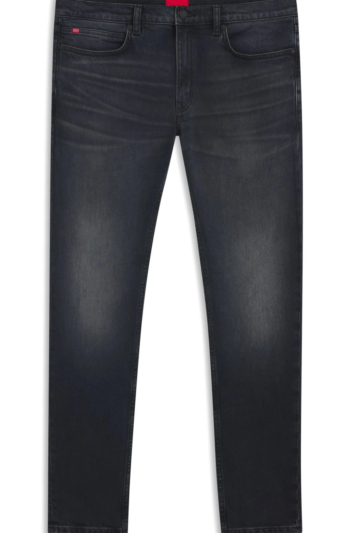 Extra-slim-fit jeans in ash-blue stretch denim