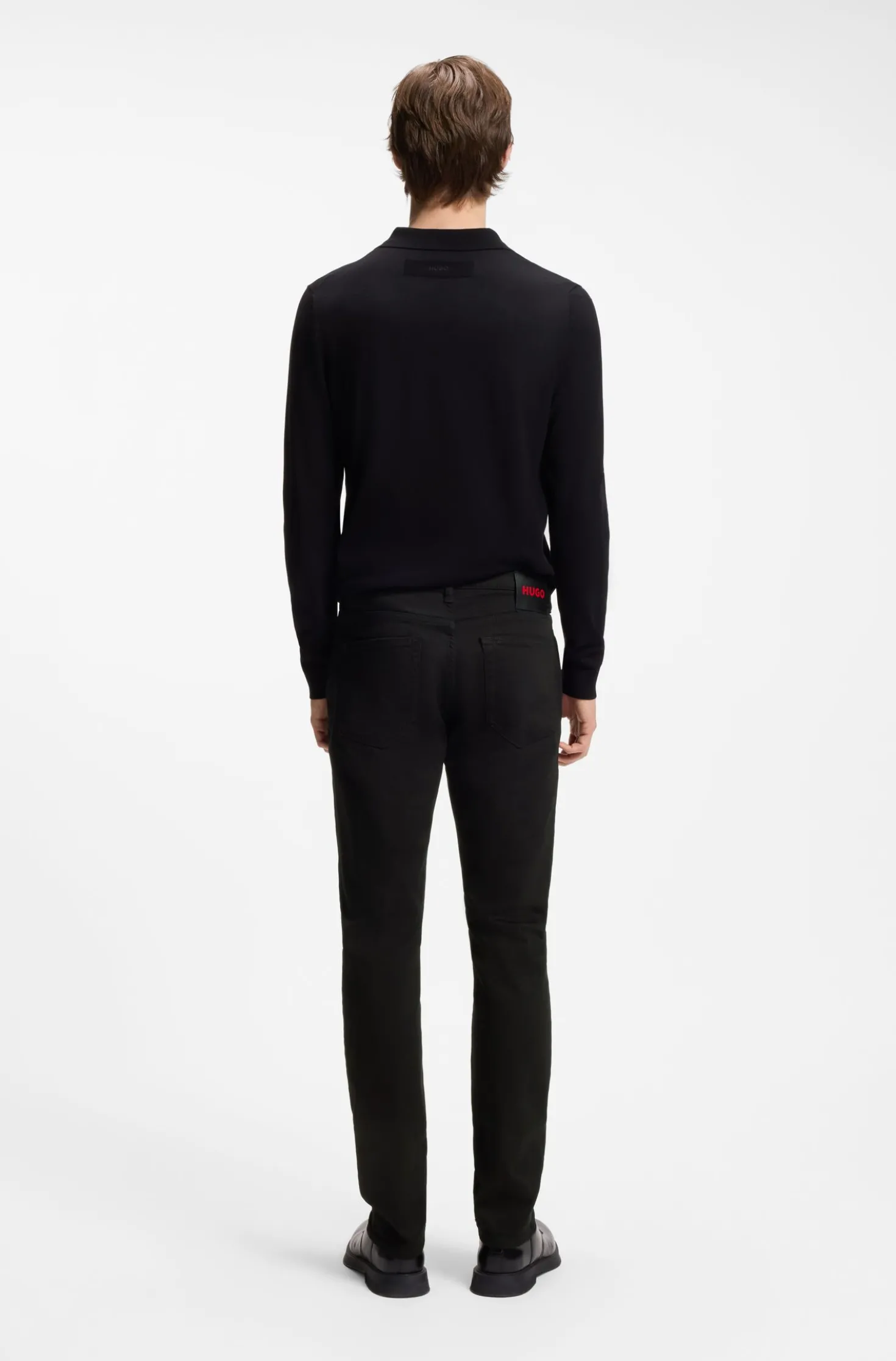 Extra-slim-fit jeans in black-black stretch denim