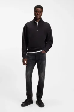 Extra-slim-fit jeans in black stretch denim