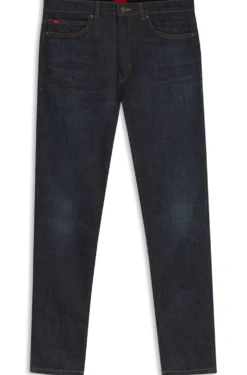 Extra-slim-fit jeans in dark-blue stretch denim