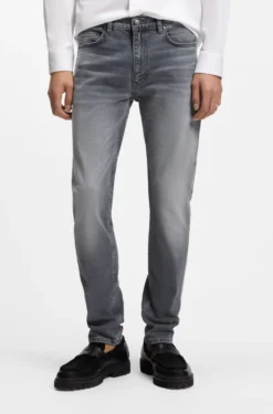 Extra-slim-fit jeans in grey stretch denim