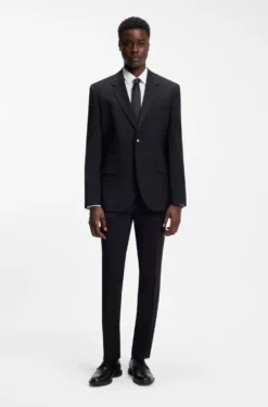 Extra-slim-fit shirt in stretch-cotton poplin