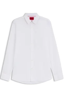 Extra-slim-fit shirt in stretch-cotton poplin
