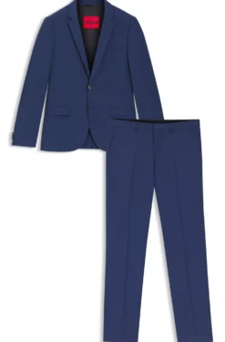 Extra-slim-fit suit in a wool blend