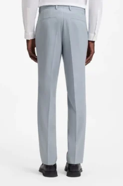 Extra-slim-fit suit in wool-blend poplin