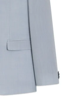 Extra-slim-fit suit in wool-blend poplin