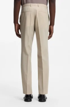 Extra-slim-fit suit in wool-blend poplin