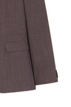 Extra-slim-fit suit in wool-blend poplin