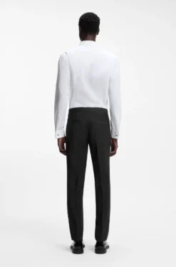 Extra-slim-fit trousers in a stretch-wool blend