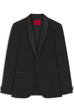 Extra-slim-fit tuxedo jacket in a wool blend