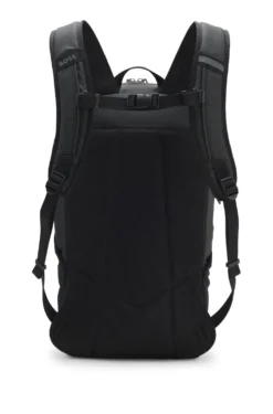 Faux-leather backpack with reflective details