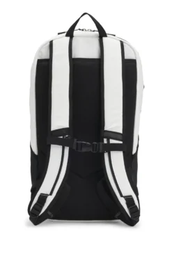 Faux-leather backpack with reflective details