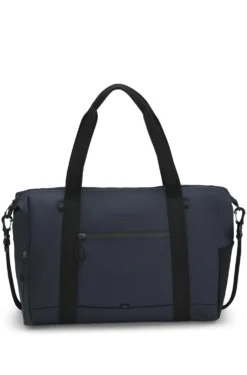 Faux-leather holdall with reflective details