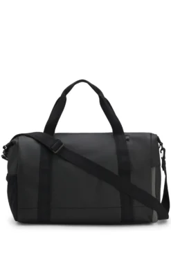 Faux-leather holdall with reflective details