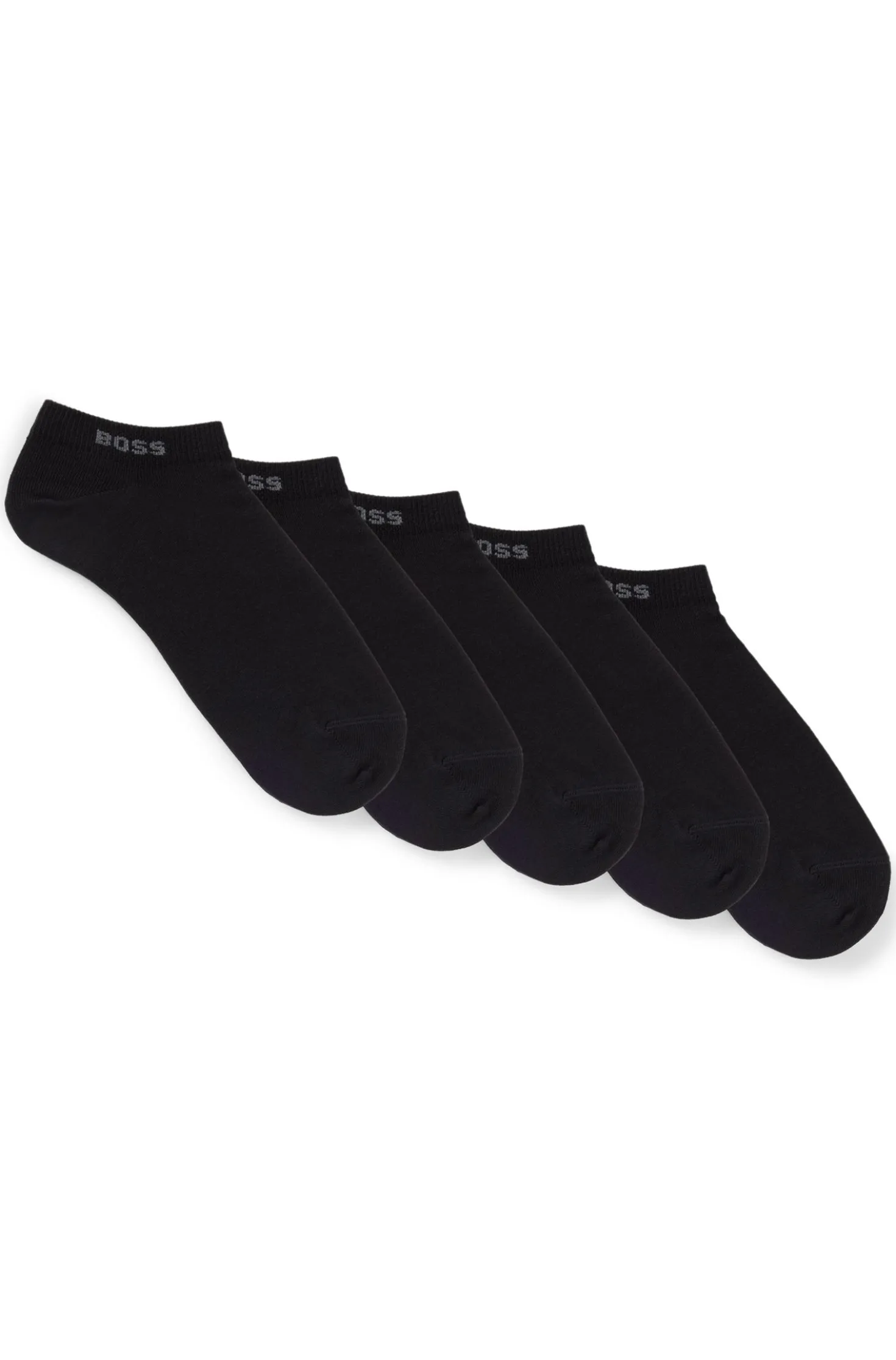 Five-pack of ankle-length socks with logo details