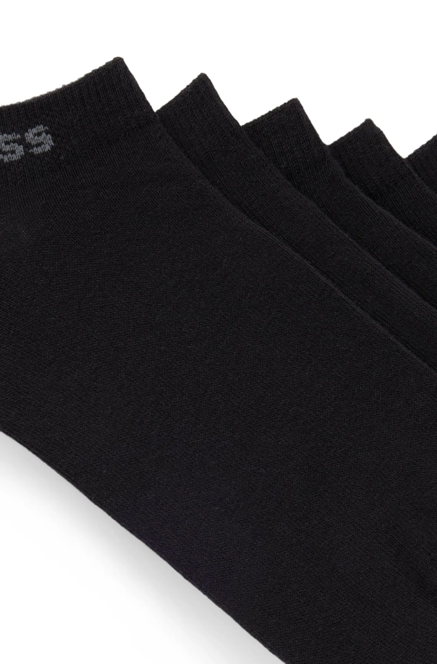 Five-pack of ankle-length socks with logo details