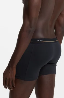 Five-pack of logo-waistband stretch-cotton boxer briefs