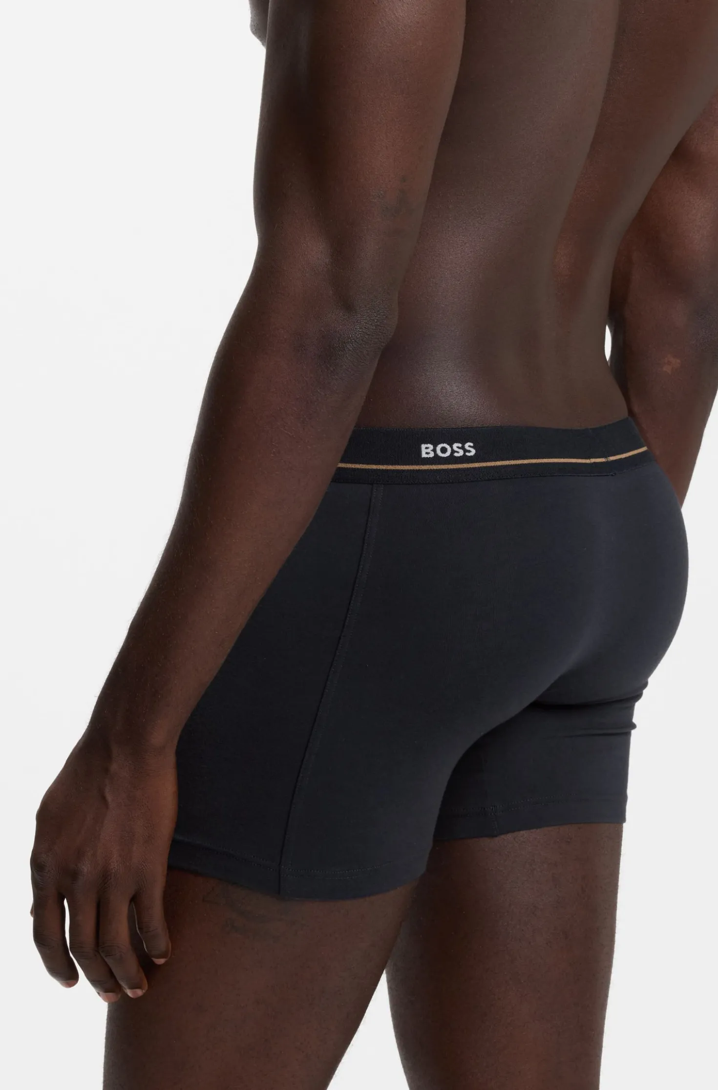 Five-pack of logo-waistband stretch-cotton boxer briefs