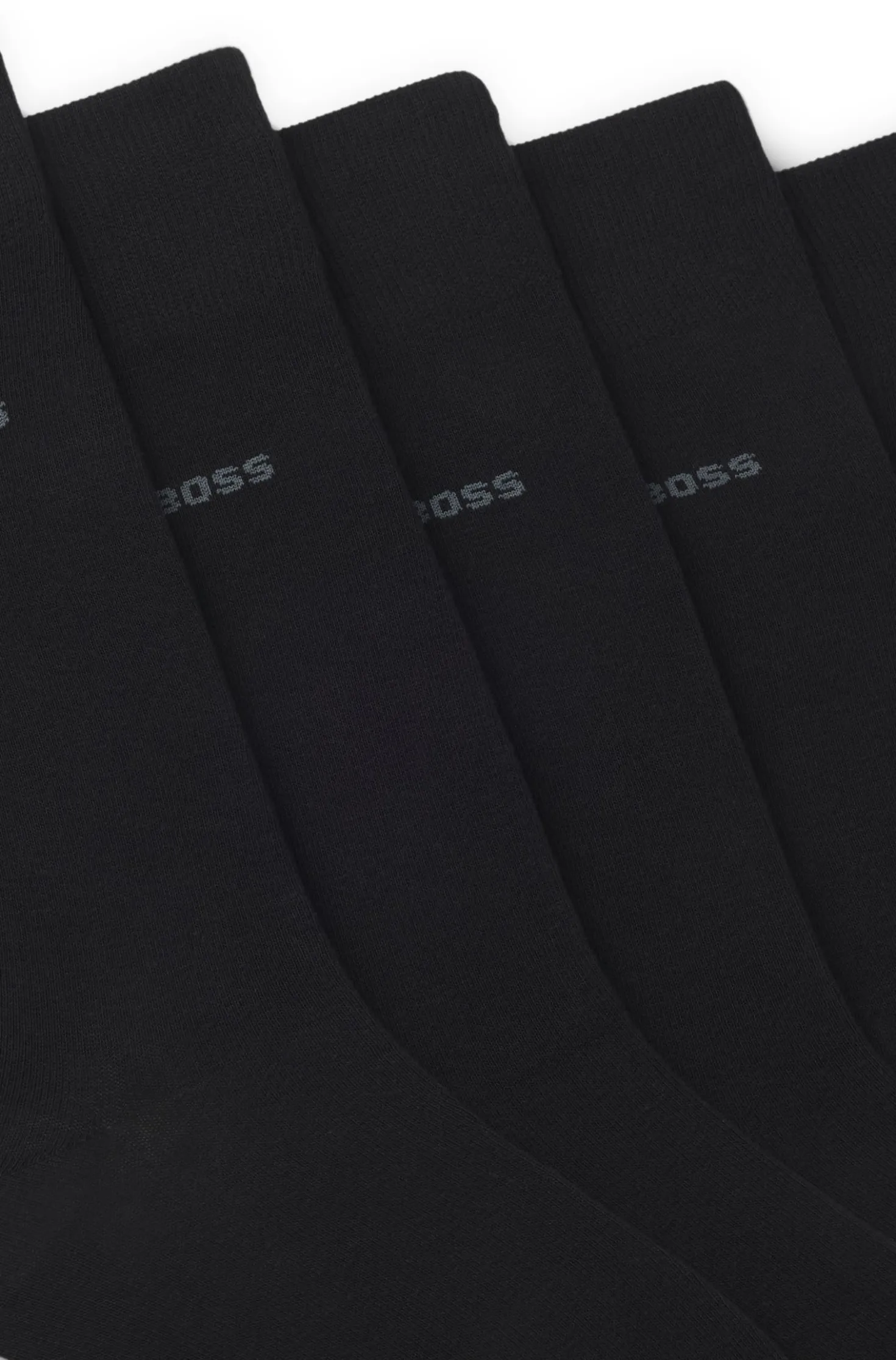 Five-pack of regular-length socks in a cotton blend
