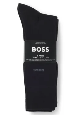 Five-pack of regular-length socks in a cotton blend