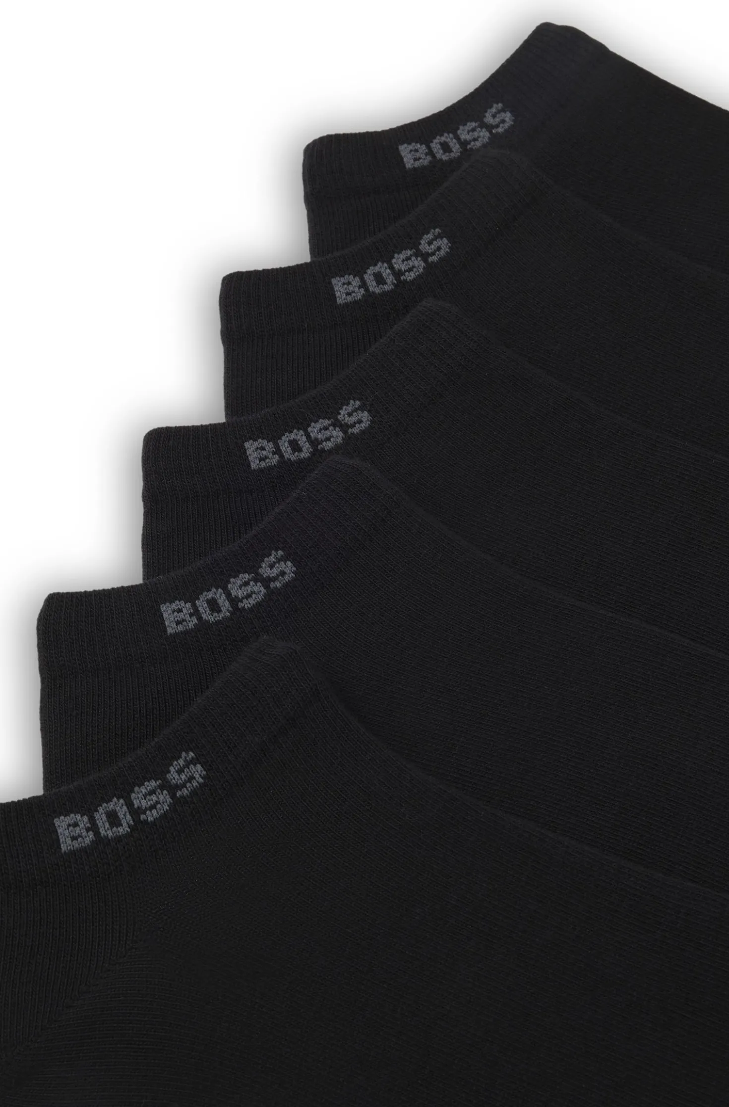 Five-pack of soft combed-cotton ankle socks