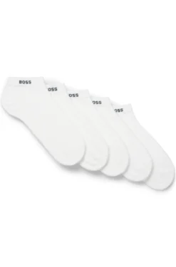 Five-pack of soft combed-cotton ankle socks