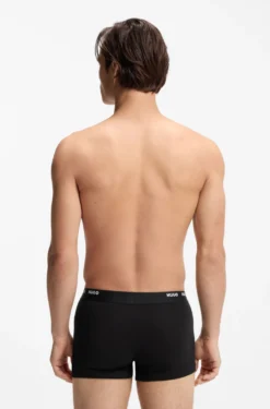 Five-pack of stretch-cotton trunks with logo waistbands