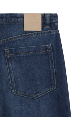 Flared-fit jeans in blue denim