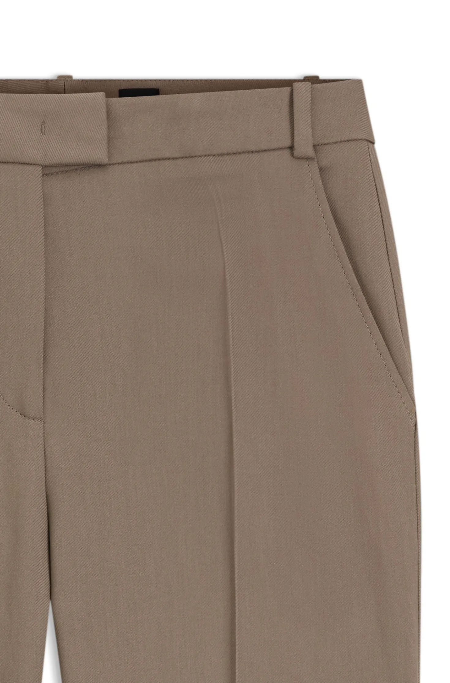 Flared-fit trousers in stretch gabardine