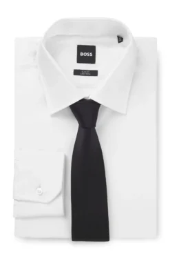 Formal tie in silk jacquard