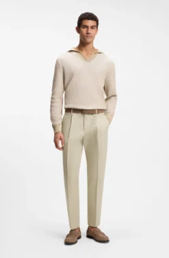 Formal trousers in a cotton blend