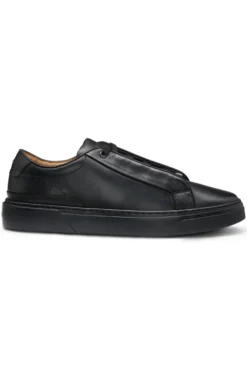Gary trainers in brushed leather with elastic laces
