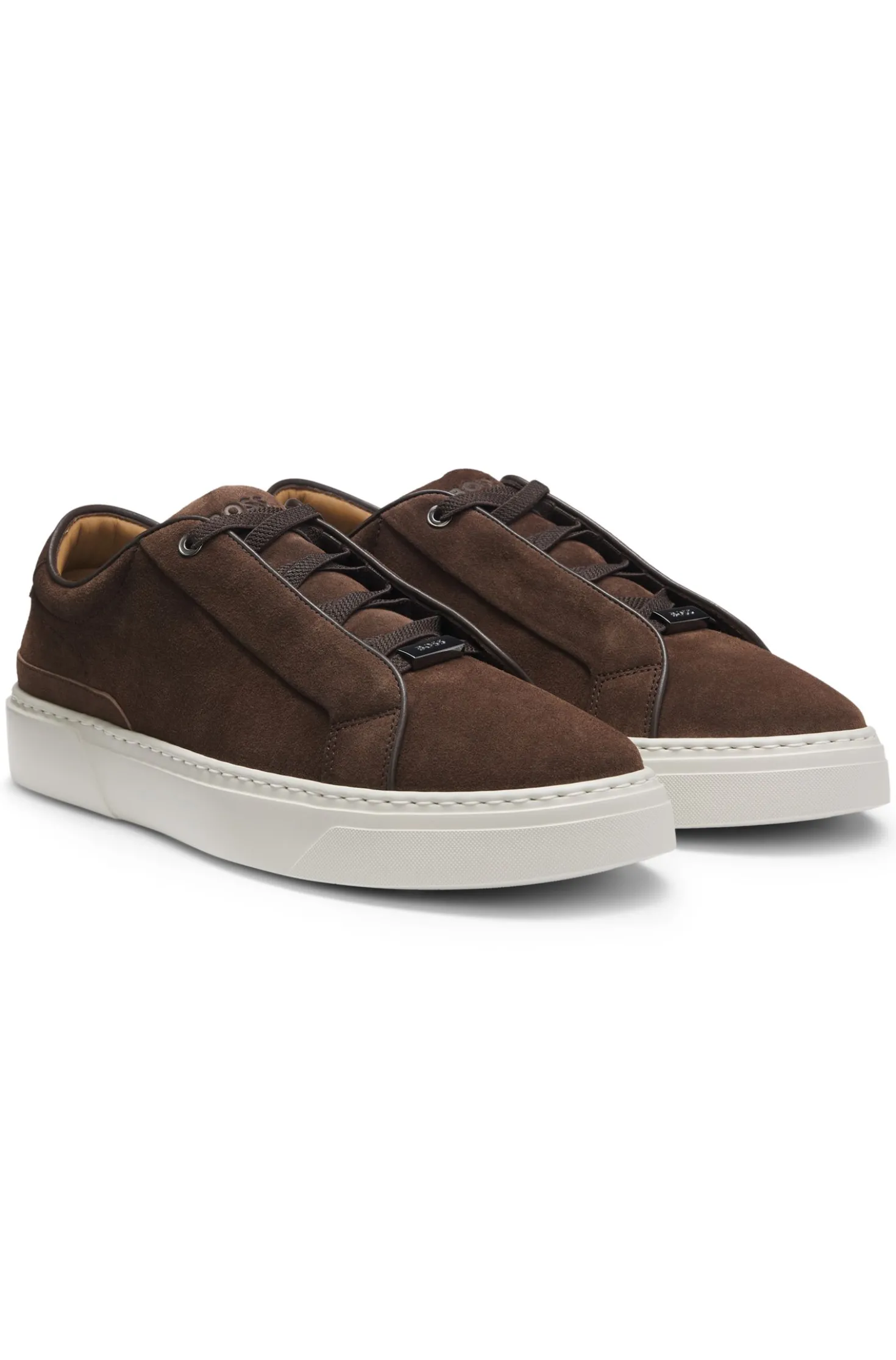 Gary trainers in suede with elastic lacing system