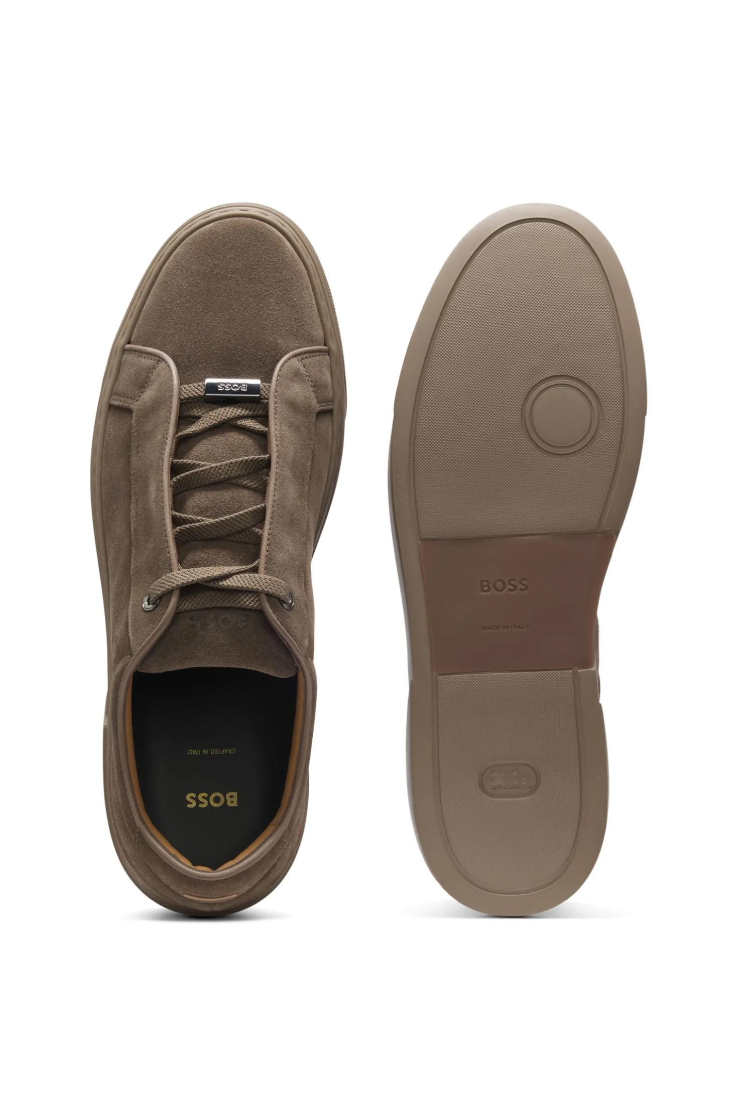 Gary trainers in suede with elastic lacing system