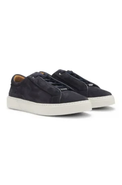 Gary trainers in suede with elastic lacing system