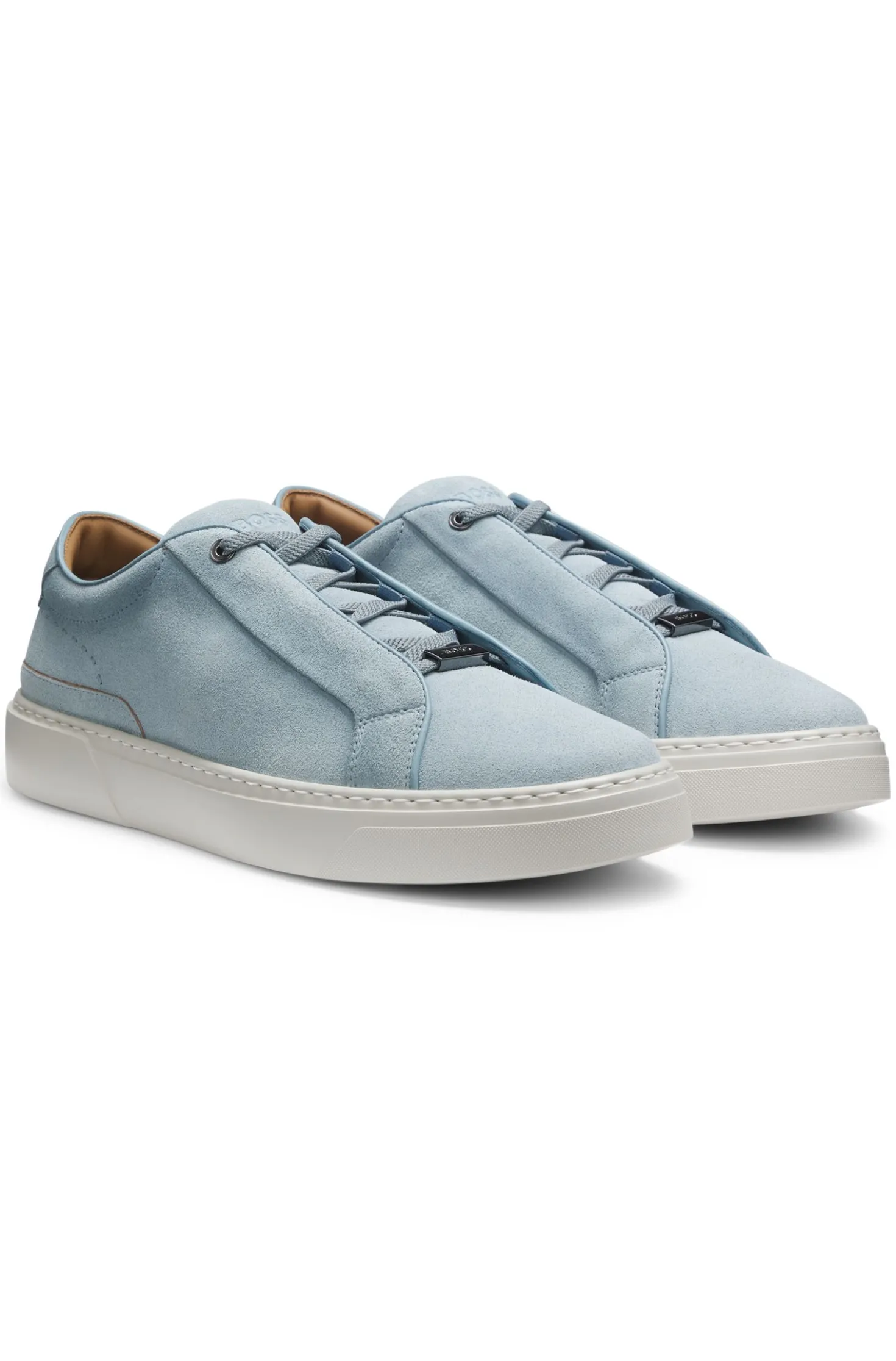 Gary trainers in suede with elastic lacing system