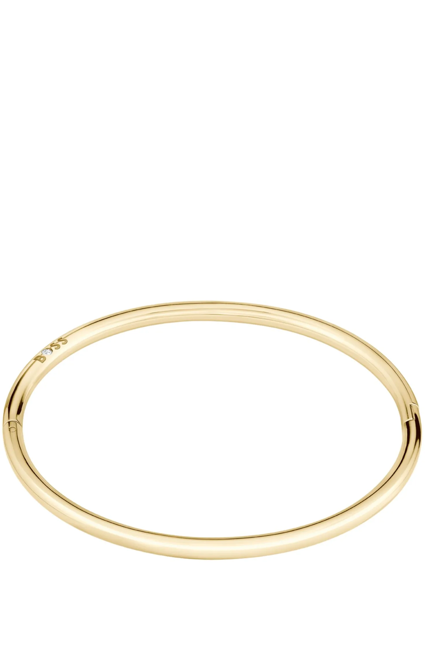 Gold-tone bangle with logo detail