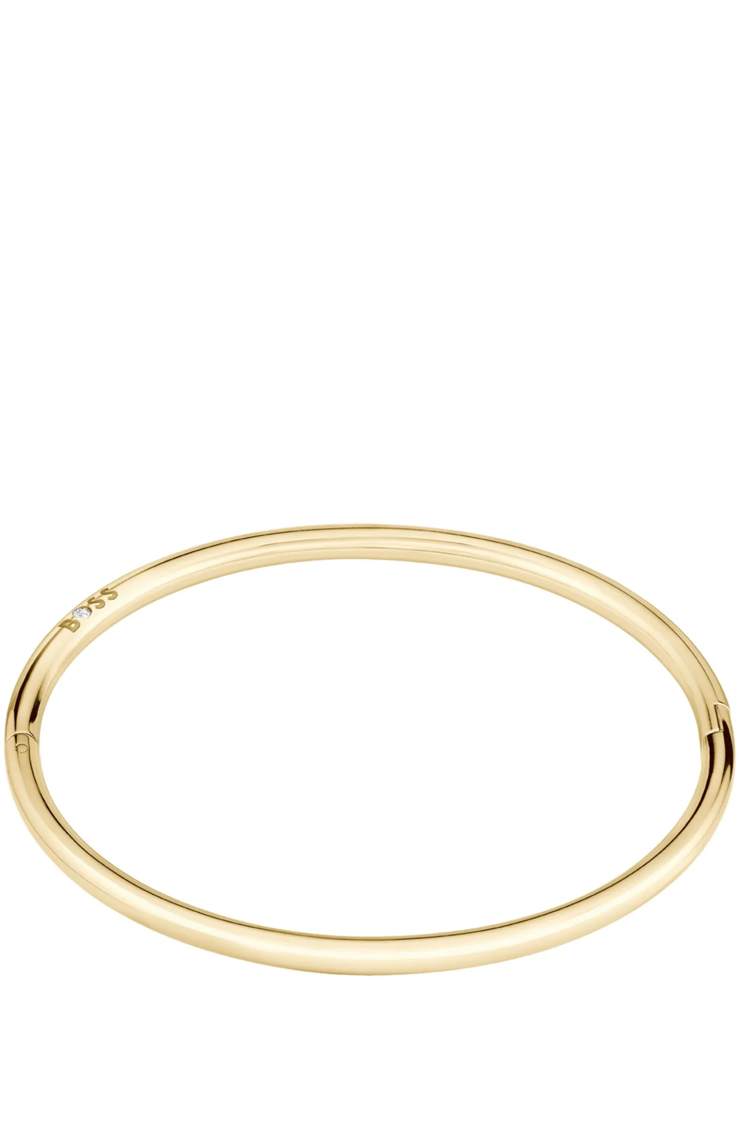 Gold-tone bangle with logo detail